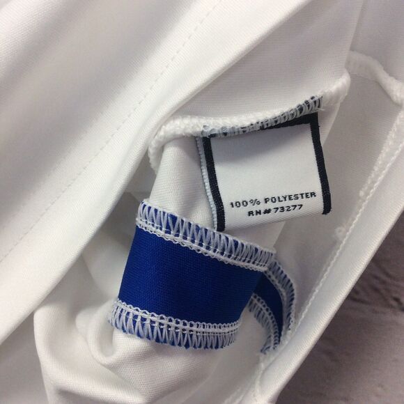 Fila Golf Polo Men’s Size L White Blue Athleisure Sport Performance Casual Beach - Picture 7 of 11